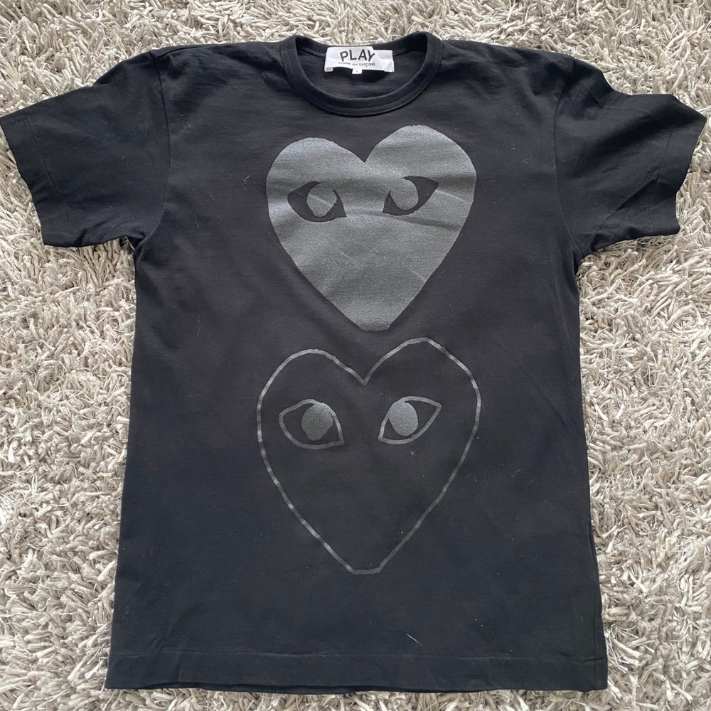 Comme des Garcons Play, Black & Carbon T-Shirt